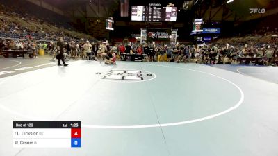 144 lbs Rnd Of 128 - Levi Dicksion, OK vs Ryan Groom, IA