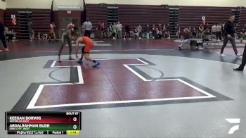 JV-17 lbs Quarterfinal - Abdalrahman Budr, Iowa City, West vs Keegan Borwig, Waterloo East