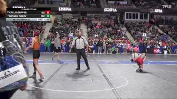 90 lbs Quarterfinal - Callie Graves, Rossville vs Katana Gilley, Beloit Wrestling Club