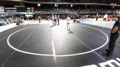 5A 126 lbs Champ. Round 1 - Yusuf Uribe, Frisco Centennial vs Ayden Flores, Mission Sharyland Pioneer