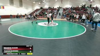 190 lbs Cons. Round 5 - Thomas Elizondo, Mountain View vs Brandon Shaver, Cheyenne East
