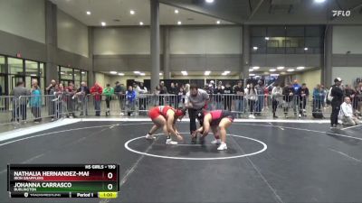 190 lbs Cons. Round 1 - Johanna Carrasco, Burlington vs Nathalia Hernandez-Martinez, Iron Grapplers