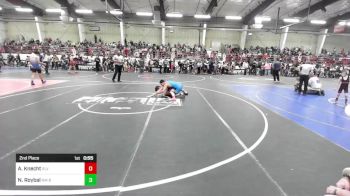 144 lbs 2nd Place - Aiden Knecht, SLV Elite WC vs Nathaniel Roybal, NM Bad Boyz