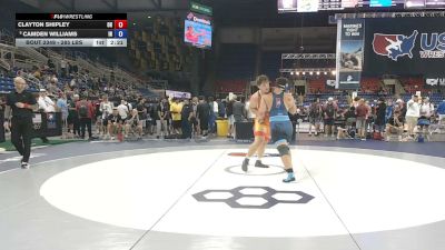 285 lbs Cons. Sub-quarters - Clayton Shipley, Ohio vs Camden Williams, Indiana