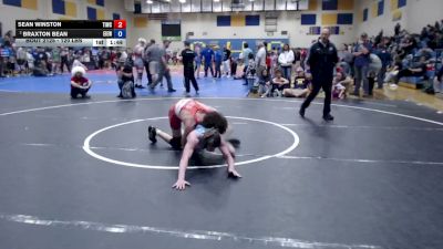 120 lbs Quarters - Sean Winston, Team Idaho Wrestling Club vs Braxton Bean, East Idaho Elite Wrestling Club