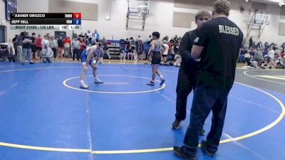132 lbs Cons. Quarters - Xavier Orozco, TW Wrestling vs Jeff Hill, Idaho