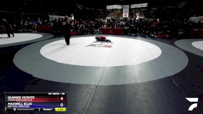 56 lbs Quarterfinal - Gunner Vicente, Legion Wrestling Club vs Maxwell Ellis, Red Wave Wrestling