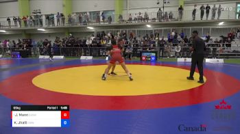 69kg Round 2 - Jasnoor Mann, Guru Gobind Singh WC vs Khushi Jhalli, Canadian Mal Wrestling