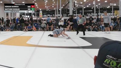 122 lbs 5th Place - Keegan Barrick, Team Nauman Silver Fox - HSC vs Matthew Rowles, Revival Pink - HSC