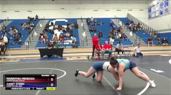 145 lbs 5th Place Match - Marinthia Mendoza, Unnattached (UNLV) vs Casey Otero, Cerritos College