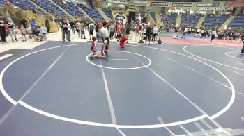 54 lbs Quarterfinal - Elliana Delgado, Fort Lupton Metro vs Sadie Sweat, Kalispell WC