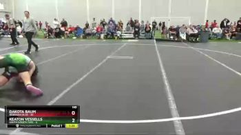 145 lbs Placement Matches (8 Team) - Dakota Baum, Nebraska Blue vs Keaton Vessells, South Dakota Fury