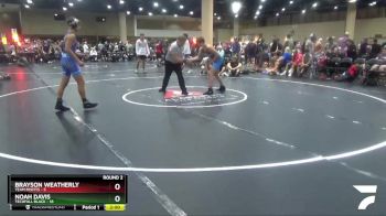 138 lbs Round 2 (6 Team) - Brayson Weatherly, Team Misfits vs Noah Davis, Techfall Black