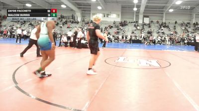 220 lbs Consi Of 8 #2 - Zayde Facchetti, MA vs Malcom Burris, GA