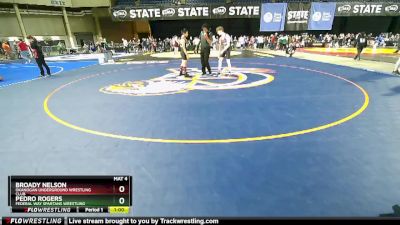 132 lbs Quarterfinal - Pedro Rogers, Federal Way Spartans Wrestling vs Broady Nelson, Okanogan Underground Wrestling Club