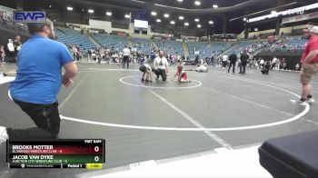 55 lbs Champ. Round 1 - Jacob Van Dyke, Junction City Wrestling Club vs Brooks Motter, El Dorado Wrestling Club