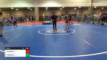 100 lbs Consolation - Jake Avarello, Florida vs Zachary Beadling, New Jersey
