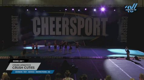 Crush Athletics - Crush Cuties [2023 L1 Tiny - Novice - Restrictions - D2 Day 1] 2023 CHEERSPORT Cartersville Classic