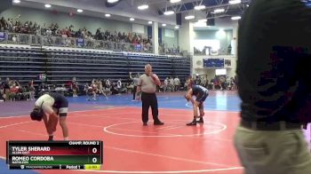 132 lbs Champ. Round 2 - Tyler Sherard, Allen East vs Romeo Cordoba, Napoleon