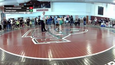 98 lbs Quarterfinal - Khyree Alexander, Gunston Wrestling Club vs Ryker Coley, Great Bridge Wrestling Club