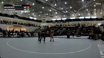 126 lbs Quarters & 1st Wb (16 Team) - Ben Tomasello, St Pius X School vs Malachi Boyd, Charles Drew