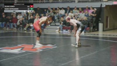 197 lbs Rade Ostrander, North Idaho College vs Elijah Josey, Clackamas Community College
