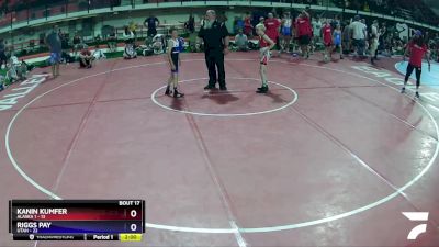 76 lbs Placement Matches (8 Team) - Kanin Kumfer, Alaska 1 vs Riggs Pay, Utah