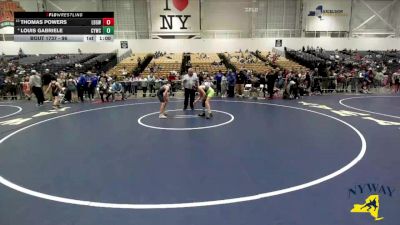 96 lbs Cons. Round 4 - Louis Gabriele, Columbia Youth Wrestling Club vs Thomas Powers, Long Beach Gladiators Wrestling