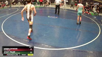 118 lbs Cons. Round 5 - Wyatt Miller, Diamondville Wrestling Club vs Ayden Caywood, BULLDOG WC