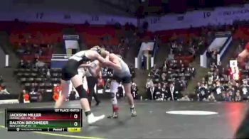 130 lbs Finals (8 Team) - Jackson Miller, Hudson Area HS vs Dalton Birchmeier, New Lothrop HS