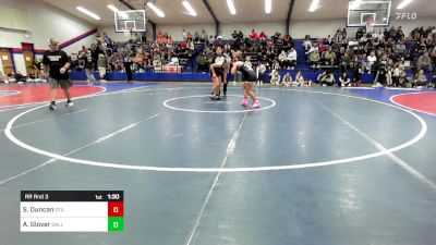 138 lbs Rr Rnd 3 - Shyanne Duncan, Stilwell Public Schools vs Abbie Glover, Sallisaw JH