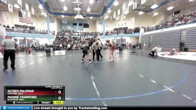 185G Cons. Round 4 - Maxine Crawford, Blackfoot Girls vs Alysen Palomar, Columbia Girls