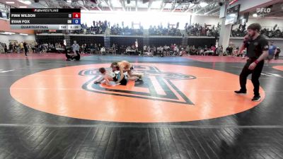 132 lbs Quarterfinal - Finn Wilson, Eierman Elite vs Evan Fox, Open Mats