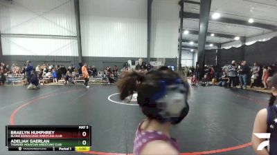 50-53 lbs Round 2 - Braelyn Humphrey, Blaine Barracudas Wrestling Club vs Adeliah Gaerlan, Thunder Mountain Wrestling Club