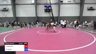 Junior Boys FS - 157 lbs Champ. Round 3 - Jeremiah Sanchez, CA vs Preston Scott, OK