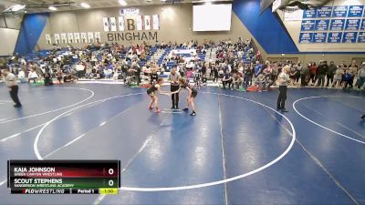 125 lbs Semifinal - Kaia Johnson, Green Canyon Wrestling vs Scout Stephens, Sanderson Wrestling Academy