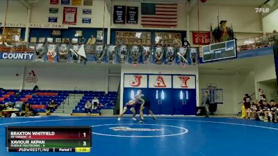 157 lbs Placement (16 Team) - Braxton Whitfield, Mt Vernon vs Xaviour Akpan, Purdue Polytechnic