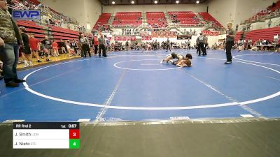 92-98 lbs Rr Rnd 2 - Jackson Smith, Lions Wrestling Academy vs Johnny Nieto, Sallisaw Takedown Club