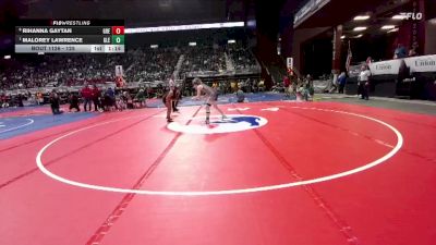 125 lbs Quarterfinal - Malorey Lawrence, Glenrock vs Rihanna Gaytan, Greybull/Riverside