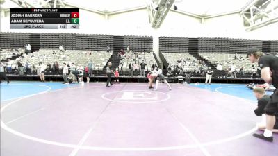 190-I lbs 3rd Place - Josiah Barrera, RedNose Wrestling School vs Adam Sepulveda, F.L.O.W.