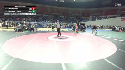 6A/5A Girls 100 Cons. Round 2 - Sara Pipinich, Caldera Girls vs Gabrielle Trimble, Roosevelt Girls