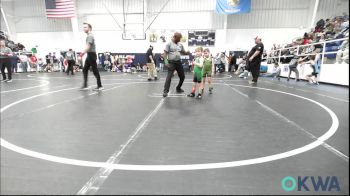 43 lbs Quarterfinal - Cooper McFarland, Lawton Legends Youth Wrestling vs Cooper Zehren, Comanche Takedown Club