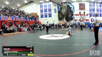 120 lbs Semifinal - Morgan Layman, Skyline vs Lily Oh, Riverside