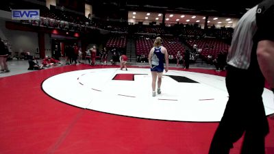 145 lbs Quarterfinal - Mayce Daniels, Owasso Girls HS vs Lilie Arrasmith, El Reno High School Girls