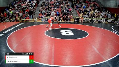 107 lbs Champ. Round 2 - Geoffrey Douglas, Bethlehem Center Hs vs Kayden Braun, Freedom Area Hs