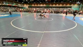 132 lbs Champ. Round 1 - Kekoa Ogawa, Central Catholic vs Calister Crosby, University
