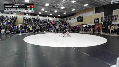 106 lbs Quarterfinal - Robert Barry, Danbury vs Christopher Montovani, East Hartford