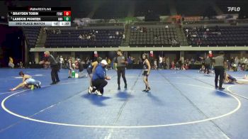 95 lbs 3rd Place Match - Landon Piontek, Askren Wrestling Academy vs Brayden Tobin, Flat Earth Wrestling Club