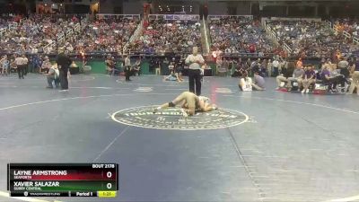 2A 120 lbs Quarterfinal - Xavier Salazar, Surry Central vs Layne Armstrong, Seaforth