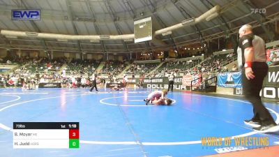 73 lbs Round Of 16 - Beckett Moyer, Moyer Elite vs Hudson Judd, Iron Horse